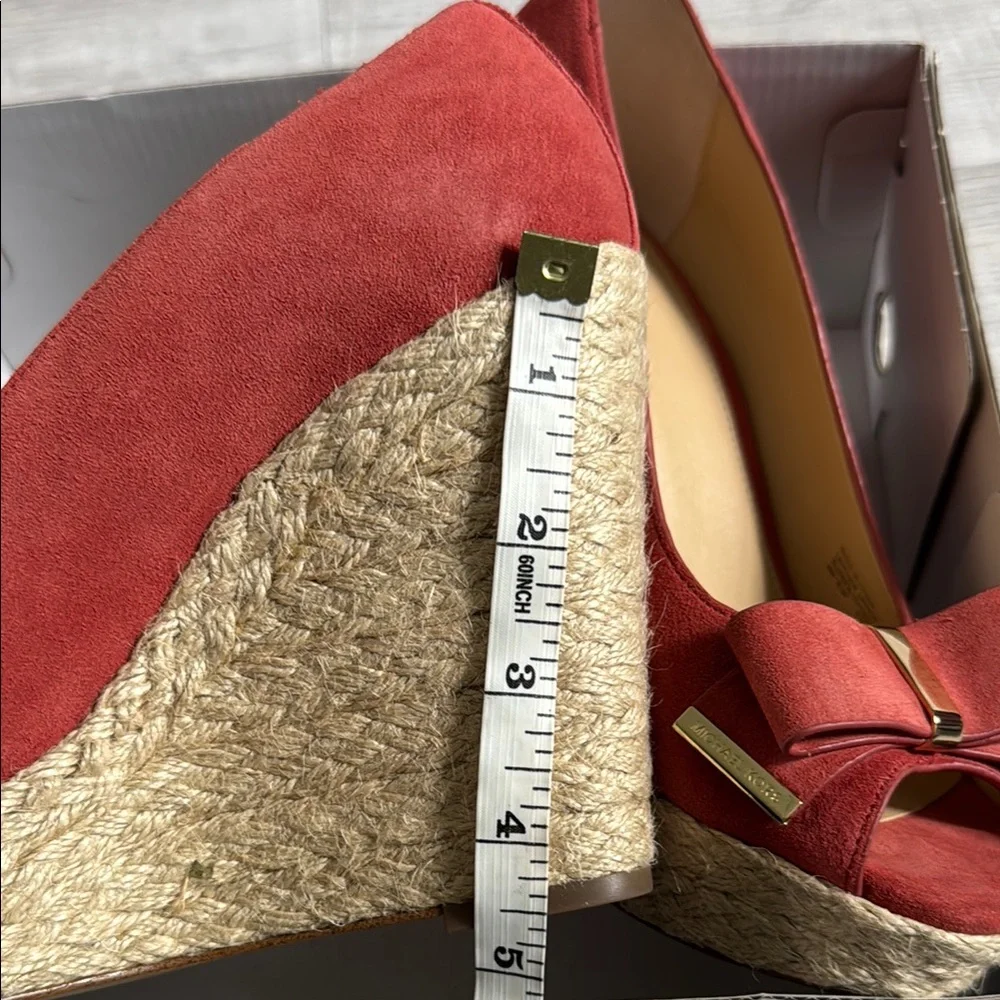 Michael Kors Cinnamon Wedge Peep Toe Shoes - Picture 8 of 12